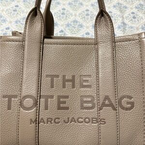 Marc Jacobs Taupe Pebbled Leather Tote
